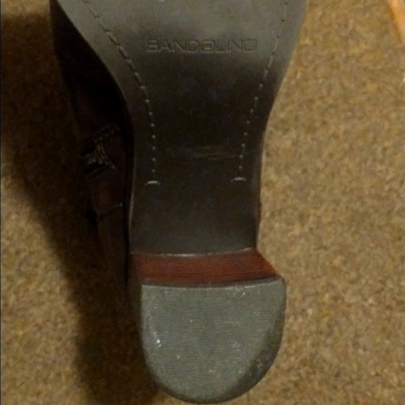 Bandolino NOVEMBRE Leather High Heeled Ankle Booties Fall Fashion Block Heels - Picture 11 of 15